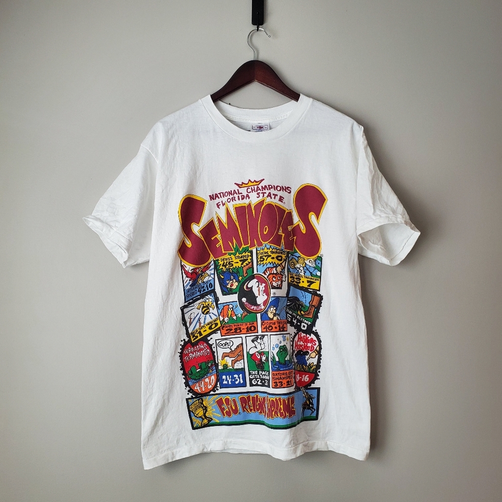❌SOLD❌ vintage Florida State University 1993 national championship graphic tee